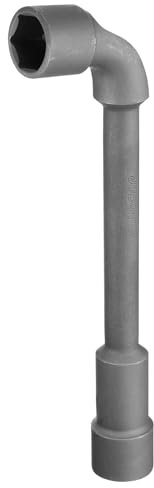 sourcing map L Shaped Angled Hex Socket Wrench 32mm CR-V Double Ended Metric 6 Point Tubular Socket Spanner for General Repairing, Pipeline, Bicycle Car Maintenance