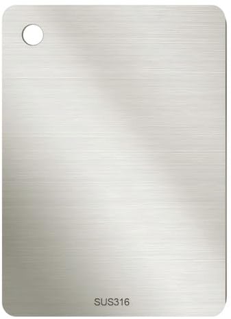 Tagliere in Acciaio Inox Alimentare, Rivestimento in Titanio, Antibatterico e Resistente, Ideale per Cucina Professionale e Domestica, Spianatoia in Acciaio (29 * 20cm)