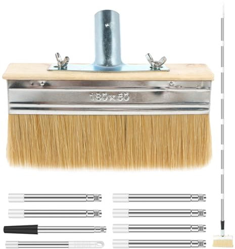 BAODBF 67Inches Block Brush Decking Paint Brush Long Handle Fence Paint Brushes Staining Brush Decking Applicator for Decking Paints,Decking Stains,Fence Wall Furniture (B)