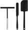 IETWATE 2PCS Pancake Spreader Tool, T- Shaped Batter Spreaders Tool, Stainless Steel Pancake Tool with Silicone Pancake Spatula, for Home Kitchen Restaurant Cooking Baking