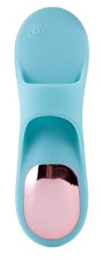 Ann Summers Self Love Finger Vibrator, USB Rechargeable Silicone Clitoris Stimulator with 10 Functions, Waterproof Vibrator for Women & Couples Play - Adult Sex Toy - Blue