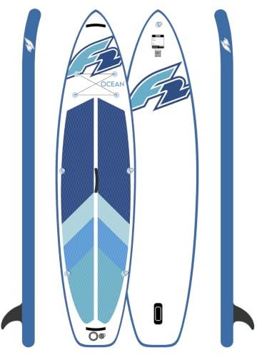 F2 Stand up Paddle Board Ocean LTD SUP Board Only 10,5’ (320cm) Blau, stabiles Stand Up Paddling Board, aufblasbar