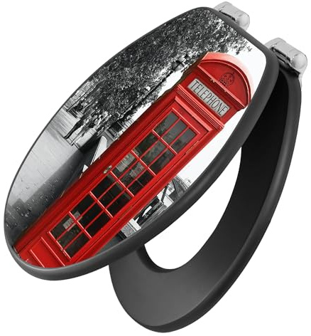 banjado Klodeckel Städte & Architektur - Toilettendeckel mit Absenkautomatik - 38 x 46,5cm - MDF WC Sitz anthrazit - stabile Klobrille - einfache Montage - Motiv London Red Telephone