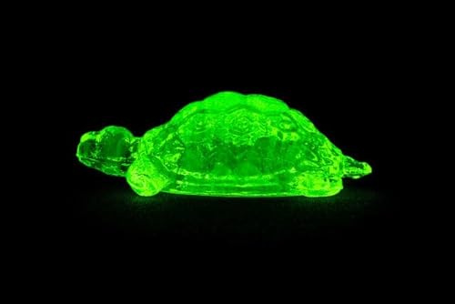 Bohemia Crystal Valley Uranglas Geschirr (leuchtet unter UV) – Statuette – Schildkröte, Tschechische Republik (glänzend)