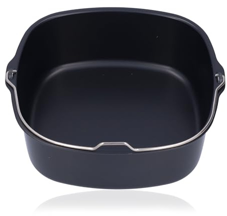 Accessoires de friteuse à air,22 cm Moules à Gâteau HD9860 HD9925/HD9905/01 | Friteuse en fer, Moule à gâteau, Accessoire de Friteuse à Gâteau(2,2 L) ,Cercle de Cuisson 8 pouces en acier fer Alimentaire