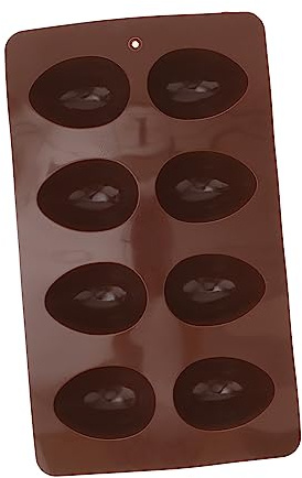 CIYODO Cavity Easter Egg Silicone Mould DIY Chocolate Candy Baking Tray Flexible Non Stick Silicone for Cakes Jelly Ice Cubes for Holidays and Special Occasions