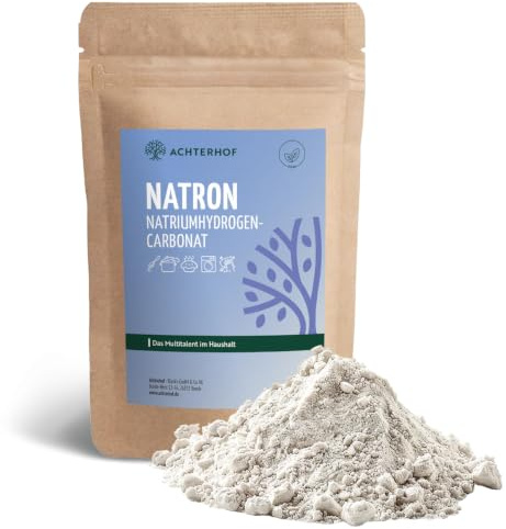 Natron 5 kg | das Multitalent im Haushalt - Natriumhydrogencarbonat | umweltfreundliche Alternative zu Putzmitteln | zum Backen und Kochen | Achterhof
