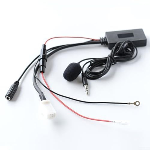babominimer 5.0 AUX Freisprecheinrichtung Auto Adapter mit Sicherungsschutz, 8 Pin Stecker kompatibel mit Clarion Stereos in Swift/Vitara/Kompatibel mit Jimny, Stream Music und Take