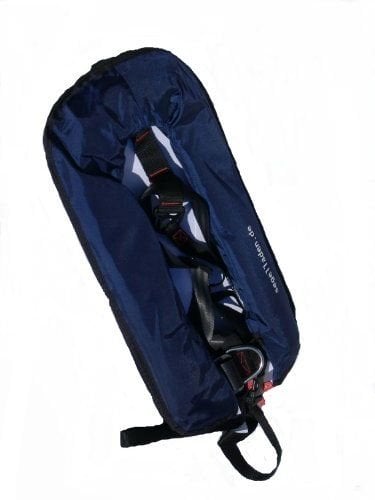 Segelladen Vollautomatische Rettungsweste Schwimmweste in Dunkelblau 150 N mit Lifebelt für Wassersportler, Unisex-Erwachsene