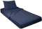 GILBIN Jersey Knit 3 PC. Bettlaken Größe Camp Babybett Set, 100% Baumwolle, Navy, Cot