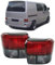 Carparts-Online Rückleuchten Rot Schwarz Kristall passend für VW Bus T4 90-03