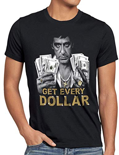 style3 Tony Get Every Dollar T-Shirt Herren Pacino Pablo US