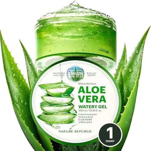 Nature Republic Mild & Moisture Aloe Vera Watery Gel | 10.56 Oz