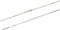 PEGASO GIOIELLI - Collana Oro Bianco 18kt (750) Catenina Veneta Singola Cm 45 Donna Ragazza