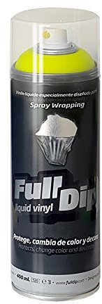 FullDip fld0401 Vinyle Liquide, Jaune Fluo, 400 ML
