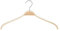 Dila GmbH 50 Schichtholzbügel ohne Steg mit gummierten rutschfesten Schultern drehbarer Haken Kleiderbügel Holzbügel Garderobenbügel Bügel Ladenausstattung Garderobe Ladeneinrichtung (38 cm)