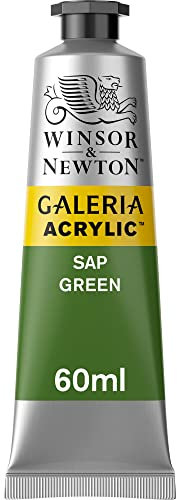 Winsor and Newton Colori Acrilici, Verde (Verde Vescica), 60 ml (Confezione da 1)