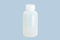 hünersdorff Weithalsflasche zum Befüllen mit Schraubverschluss aus LD-PE (bruchsicher und lebensmittelgeeignet), 2000 ml, transparent