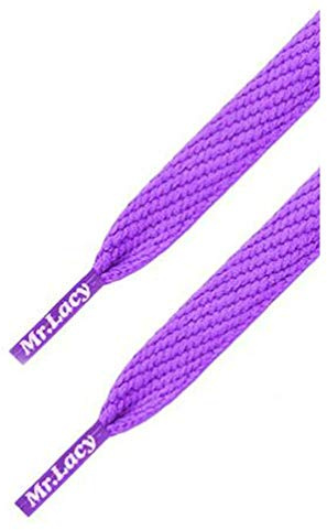 Mr. Lacy Flatties Sneaker Schnürsenkel - flach - 10 mm breit - 130 cm lang - in verschiedenen Farben