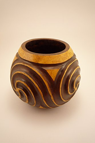 Objet déco, pot pourri, sculpture en gourde (calebasse).