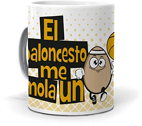 mundohuevo Taza El baloncesto me mola un huevo