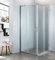 Box doccia ad angolo in cristallo stampato c, misura cm.68/70 x 98/100, cromato