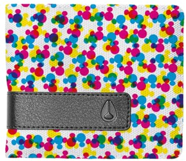Nixon Geldbörse – Zweifach gefaltete Geldbörse mit Reißverschluss und Showdown-Print für Herren in Multicolored