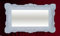 Wandspiegel Barock Spiegel Antik 97x57 Badspiegel-Weiss Hochglanz 3074