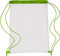 sin4sey Rucksack Sportbeutel Turnbeutel transparent mit Kordel Tasche Gymsac (grün)