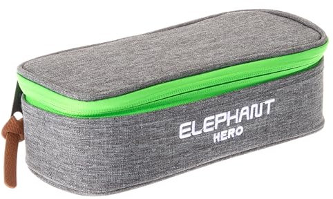 Elephant Mäppchen Jungen Mädchen Federtasche Box Hero Signature Pennal 12727 (Two Tone Green (grau/grün))