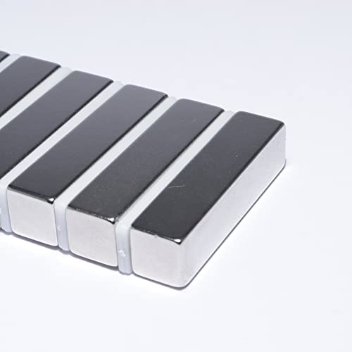 Neodym Magnete Extra Stark Quader 40x10x10mm - 17 Kg Powermagnet - Neodym Magnet 40mm - Quadermagnet 40 x 10 x 10 mm - N52 Stark Neodym-Magnete (10 Stück)