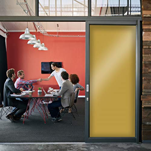 DIMEXACT - Film occultant Or Brillant pour fenêtre - 122 cm x 0.5 m - en Rouleau