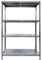 Scaffalatura metallica Maciste - ALTA PORTATA - scaffale in metallo Zincato - 120x50x195h - 4 Ripiani- Portata 1.040 Kg