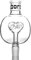 Cyborg Glow Heart Attack Shisha Molassefänger 18/8 Schliff