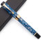 JINHAO Century Tofu 100 18KGP Golden Plated Resin Fountain Pen (Dark Blue and Stone, Medium Nib)