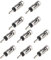 OTOTEC Connettore convertitore antenna auto DIN maschio a ISO femmina, adattatore universale per antenna radio FM, confezione da 10