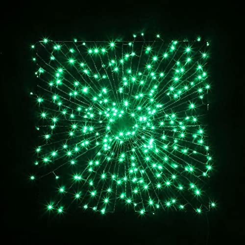 Noma 120 LED Christmas Tree Lights : Green Cable : Plug-in with Timer : Apple Green