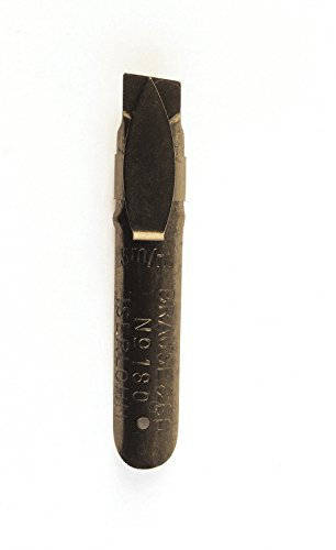 Brause 158050B - Packung mit 15 Banzugfedern 5mm, mit abgeschrägter Spitze und Reservoir für die westliche Kalligrafie, ideal für Kalligraphie, 1 Box