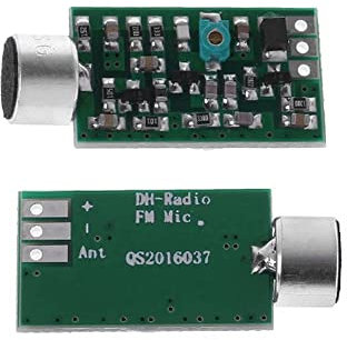 Carte de module d'émetteur FM 0.7-9V 88-108MHz Module de transmission audio Microphone FM ramassage sans fil carte de base MIC de transmission FM V4.0