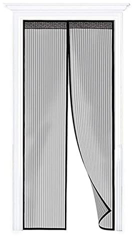 BIANCHERIAWEB Zanzariera Magnetica per Porta Ingresso E Finestre Anti Insetti Zanzare Protezione Cimici Mosche Si Chiude da Sola 120X240 Nero