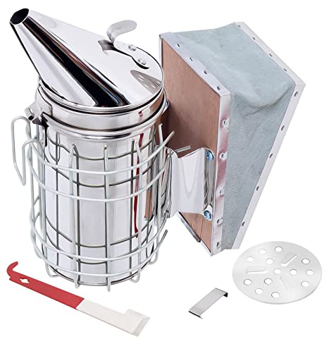 Bienenstock Smoker Edelstahl Imker Werkzeug Kit mit Hitzeschild 2 Arten Bienenstock Werkzeuge Imkerei Ausrüstung