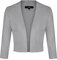 MINTLIMIT Strickjacke Damen Sommer V-Ausschnitt 3/4-Arm Bolero Festlich Cardigan Blazer,Hellgrau,L