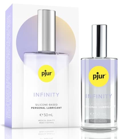 pjur INFINITY silicone-based - Qualitäts-Gleitgel auf Silikonbasis in eleganter Glasflasche - für unendliches Vergnügen (50ml)