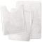Lifup Lot de 3 Tapis de Bain Doux en Microfibre Antidérapant et Absorbant l'eau, Tapis Contour WC pour Douche, Baignoire et WC Blanc
