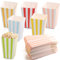 60 Piezas Cajas de Palomita, Pequeñas Raya Bolsa Palomitas de Papel, Caramelo Contenedor, Merienda Contenedor para Boda, Cumpleaños Fiestas, Noche de Cine o Navidad