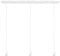 Paco Home Deckenlampe Pendellampe Kompatibel Mit Lampenschirm Hängelampe Lampenaufhängung E27 Textilkabel Kürzbar Fassung 3-Flammig 120 cm Weiß