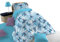 Stitch Disney Winter-Steppdecke für Einzelbett, hellblau, aus Baumwolle, Marvel, 170 x 260 cm, Bett für Kinderzimmer