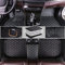 Romanbin Nach Maß Auto Fußmatten Antirutschmatten Kompatibel mit Mazda 2 3 5 CX-3 CX-30 CX-5 CX-7 MX-30 MX-5,PU-Leder Allwetter Auto Fussmatten (Schwarz Beige)