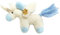 Amosfun Weihnachts-Einhorn-hängepuppen Geschenke Für Männer Zu Weihnachten Mini-Kaninchen-schlüsselanhänger Geschenke Für Gotteseltern Zu Weihnachten Dekorationen Wollfilz
