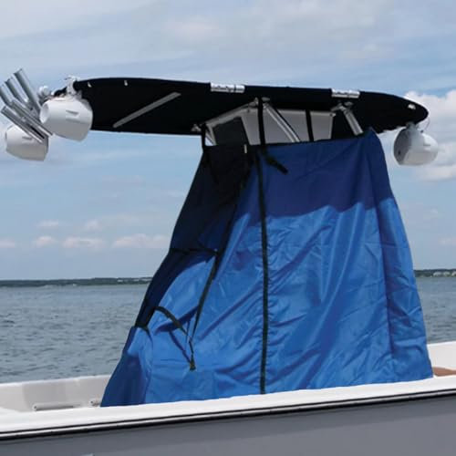 T-Top Housse de console centrale pour bateau – Tissu Oxford 600D imperméable de qualité marine, très résistant (bleu, 137,2 x 213,4 x 182,9 cm (l x L)